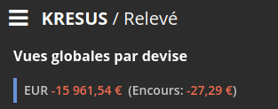 Nouvel affichage pour les vues par devise